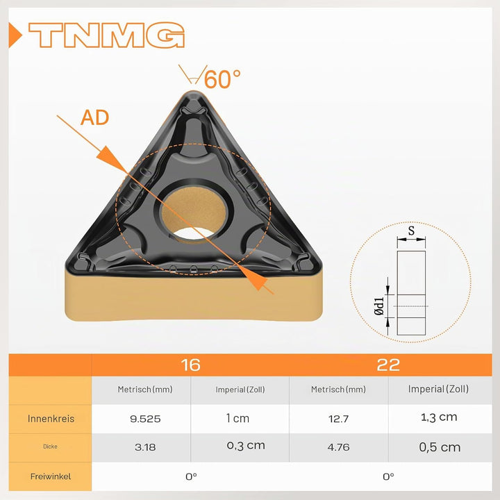 CNC Hartmetalleinsätzen Wendeplatten TNMG160408 TNMG332 - universelle Stahlbearbeitung, Dreheinsätze
