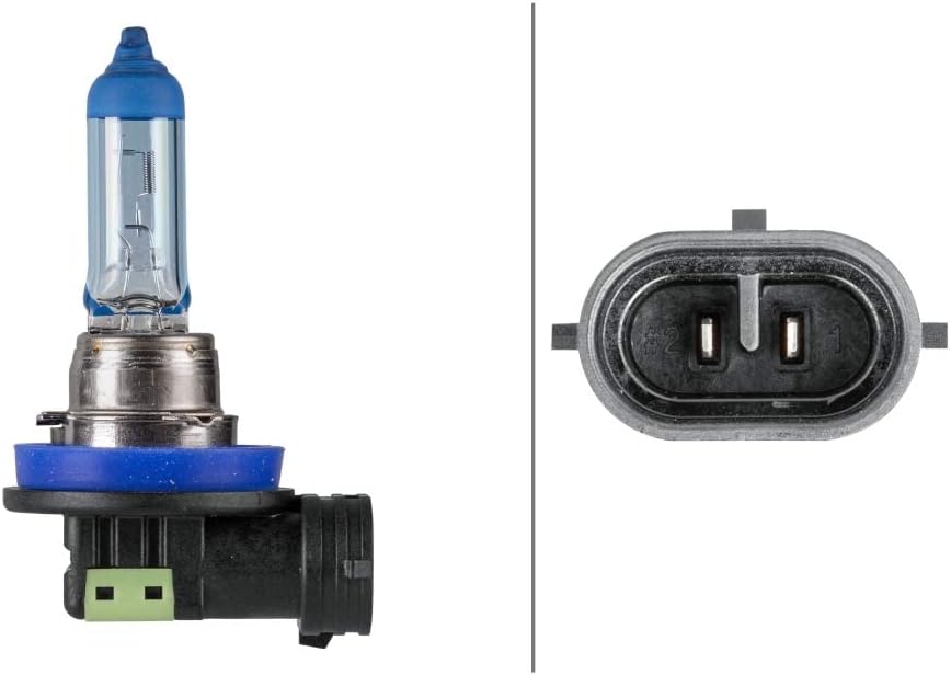 HELLA - Glühlampe - H11 - White light up to 4200 Kelvin - 12V - 55W - Sockelausführung: PGJ19-2 - Sc