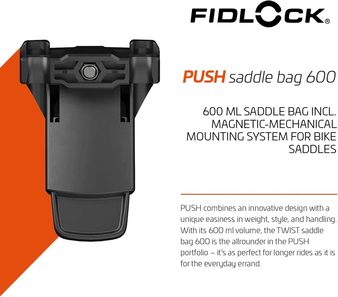 Fidlock Unisex – Erwachsene PUSH saddle base, schwarz, One Size
