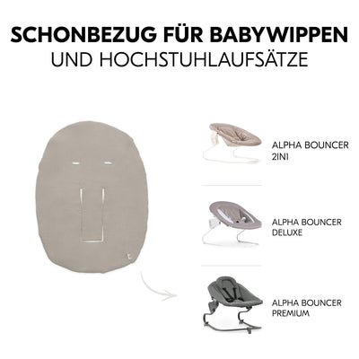 Hauck Schonbezug für Babywippen und Newborn Aufsätze Alpha Bouncer Premium, Alpha Newborn Set Plus,