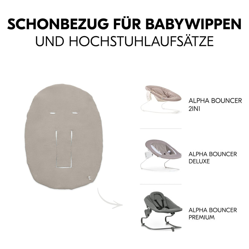 Hauck Schonbezug für Babywippen und Newborn Aufsätze Alpha Bouncer Premium, Alpha Newborn Set Plus,