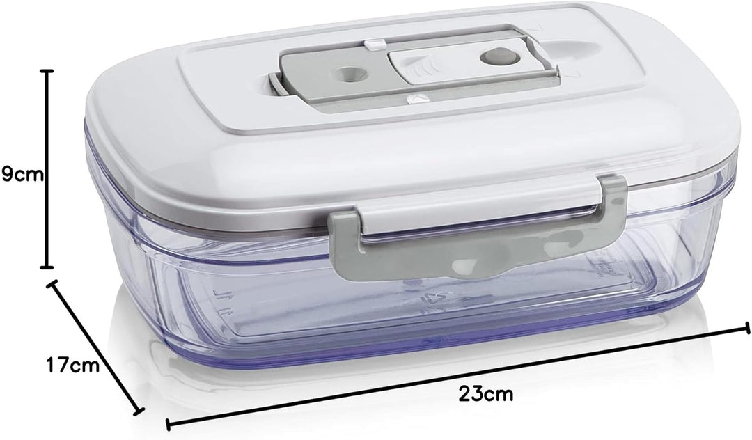 Magic vac ACO1093 Vakuumbehälter, 1 Liter, Grau/Transparent