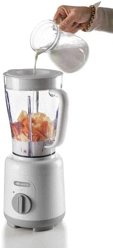Ariete Breakfast 586 Blender, Elektrischer Mixer mit 4 Edelstahlklingen, 2 Geschwindigkeiten + Pulse