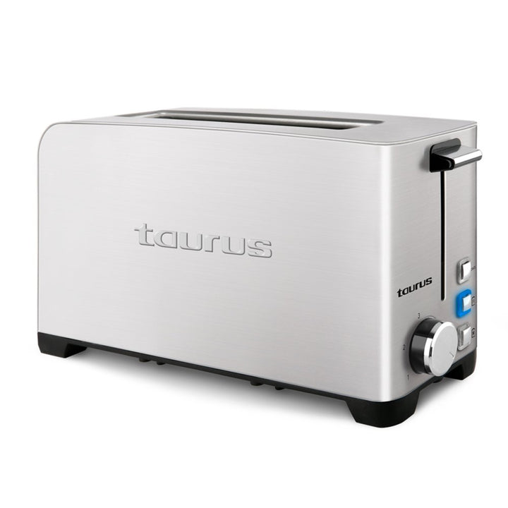 Taurus Mytoast Legend 45 mm breiter Schlitz-Toaster, Edelstahl, Grau Extra langer Schlitz 1, Extra l