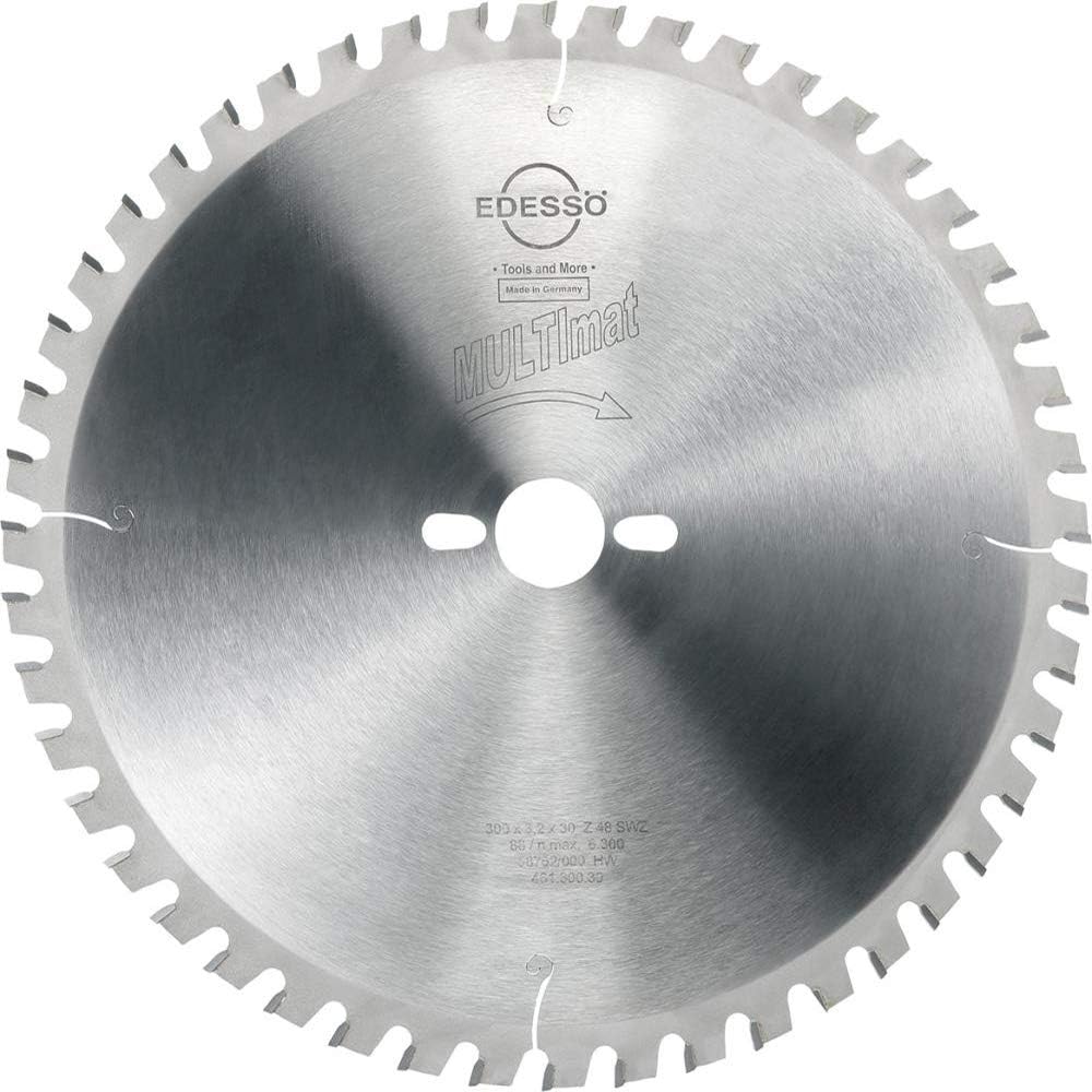 Edessö 46130030 HM-Kreissägeblatt Präzision-Super WZ 2 KNL HW, Z=48 SWZ, 300 x 3,2/2,2 x 30 mm, Silb