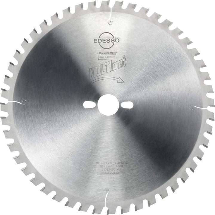 Edessö 46130030 HM-Kreissägeblatt Präzision-Super WZ 2 KNL HW, Z=48 SWZ, 300 x 3,2/2,2 x 30 mm, Silb