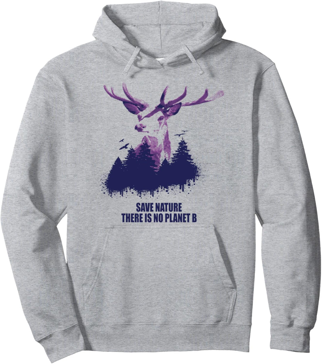 There Is No Planet B Hirsch Pullover Hoodie