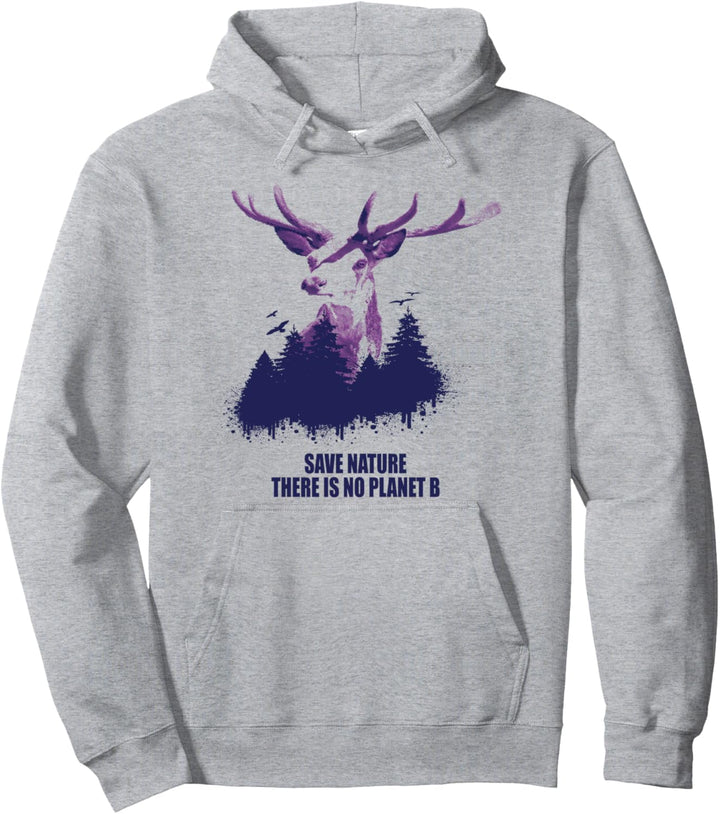 There Is No Planet B Hirsch Pullover Hoodie