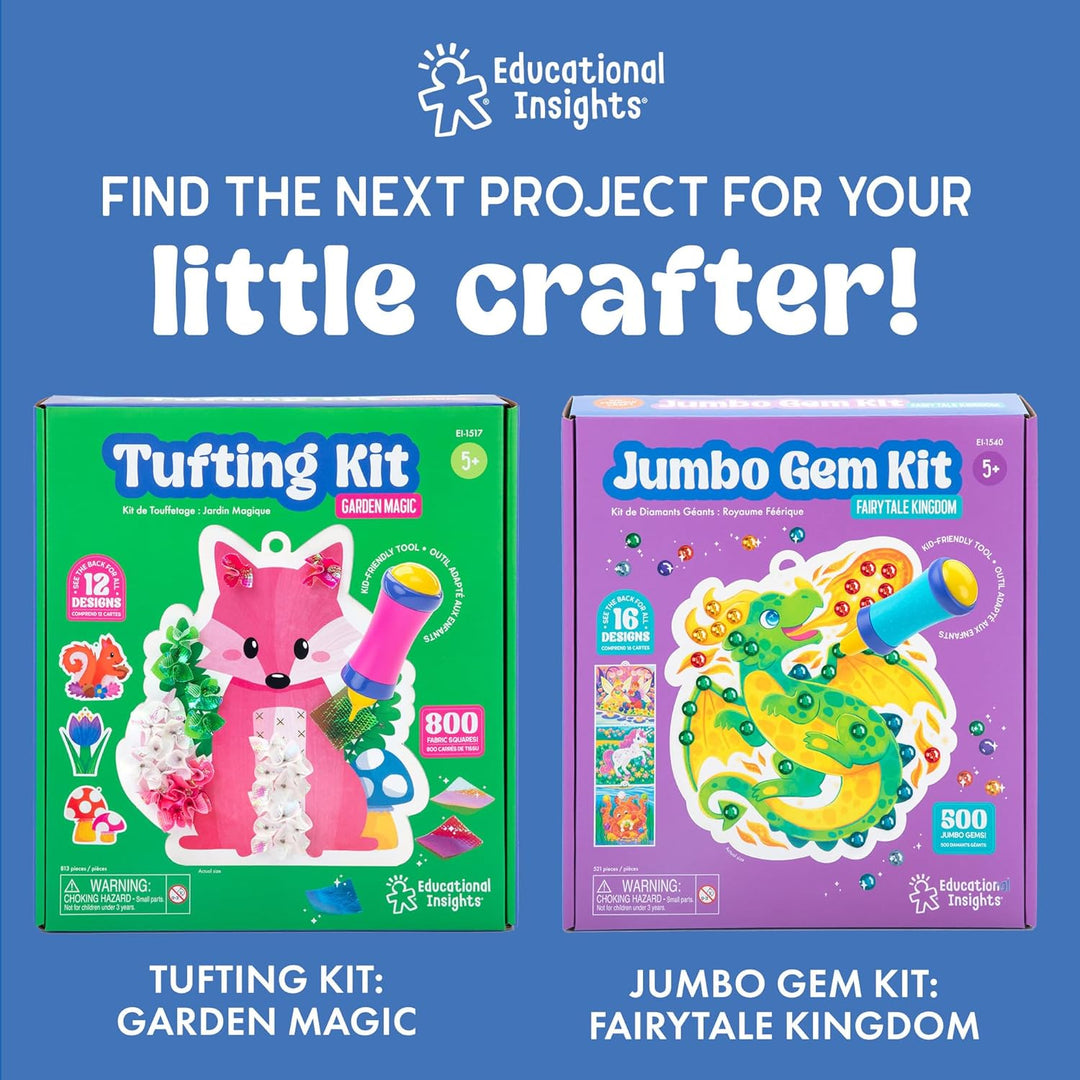 Learning Resources Educational Insights Pom-Pom-Kit, Spielzeug für 5-jährige Mädchen und Jungen, Bas