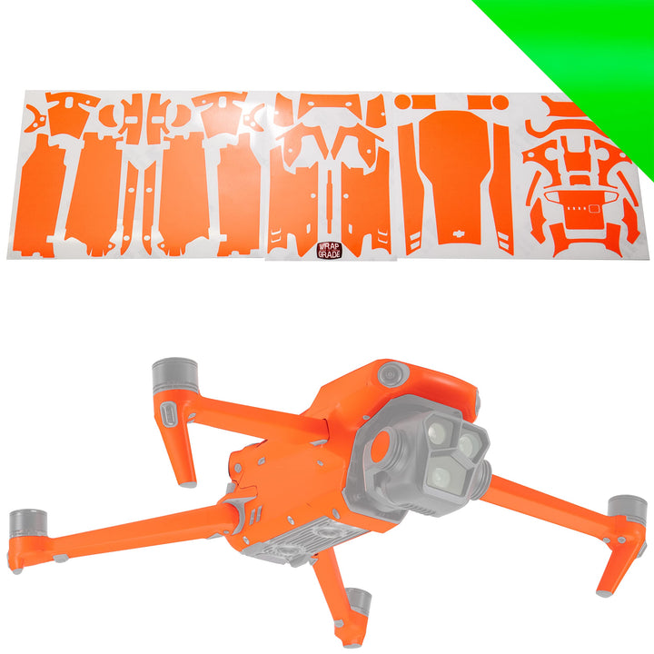 WRAPGRADE Skin Kompatibel mit DJI Mavic 3 Pro Full Wrap (NEON GREEN) Neon Green / Pro, Neon Green /