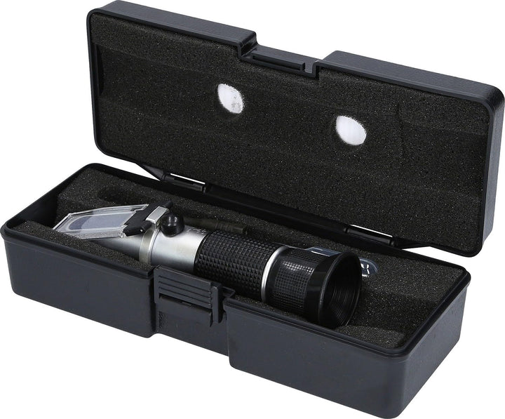 KS Tools 550.1285 Refraktometer - optisches Prüfgerät für Batterieflüssigkeit, Frostschutzmittel und
