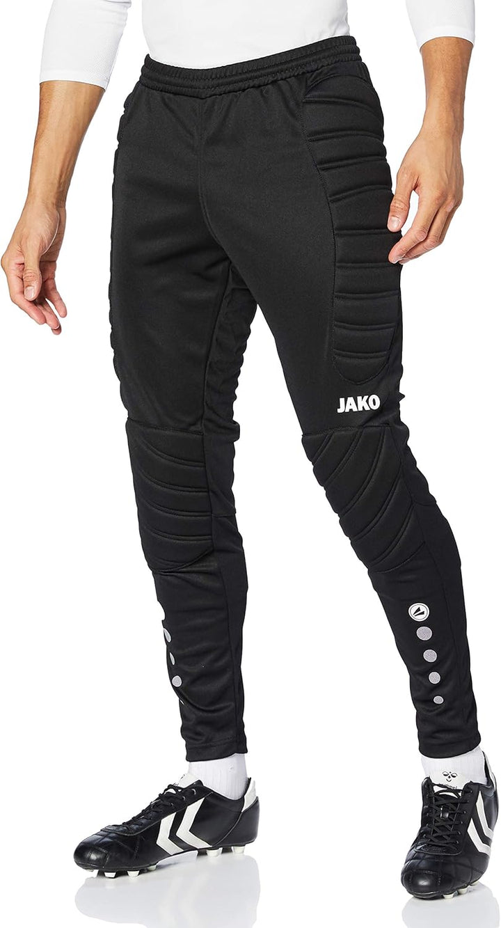 JAKO Torwarthose Striker I Sporthose lang mit ergonomisch gepolsterten Einsätzen im Knie- & Hüftbere