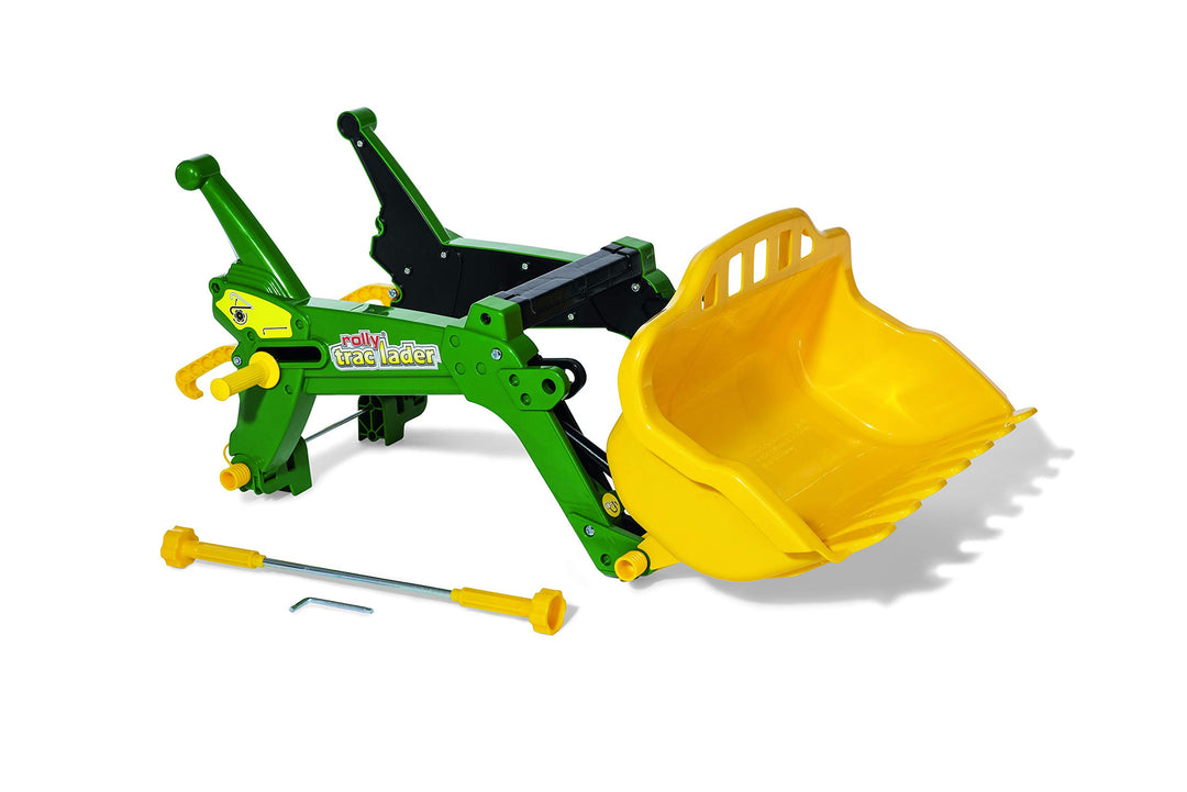 RollyToys rollyTrac Lader Premium (Frontlader grün, für Kinder von 3-10 Jahre, Zubehör für Kindertra