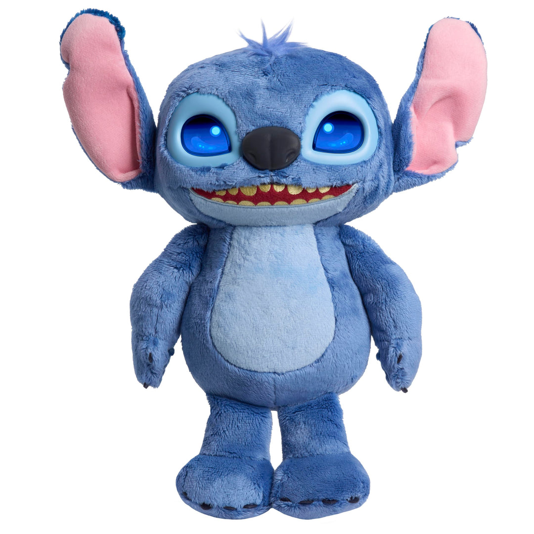 Just Play Disney Stitch Many Moods 34,3 cm grosses interaktives Plüschtier, 50+ Soundeffekte und Spr