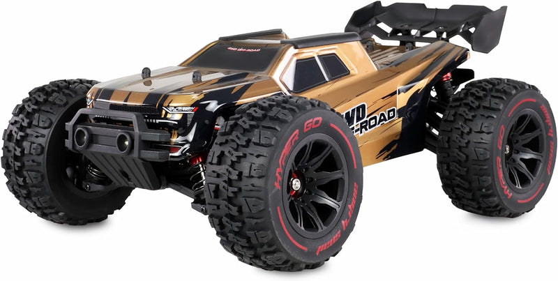 Amewi 22659 Hyper GO Truggy brushless 4WD 1:14 RTR schwarz inkl. inkl. Wheelie-Bar, Ersatzteile, Gol