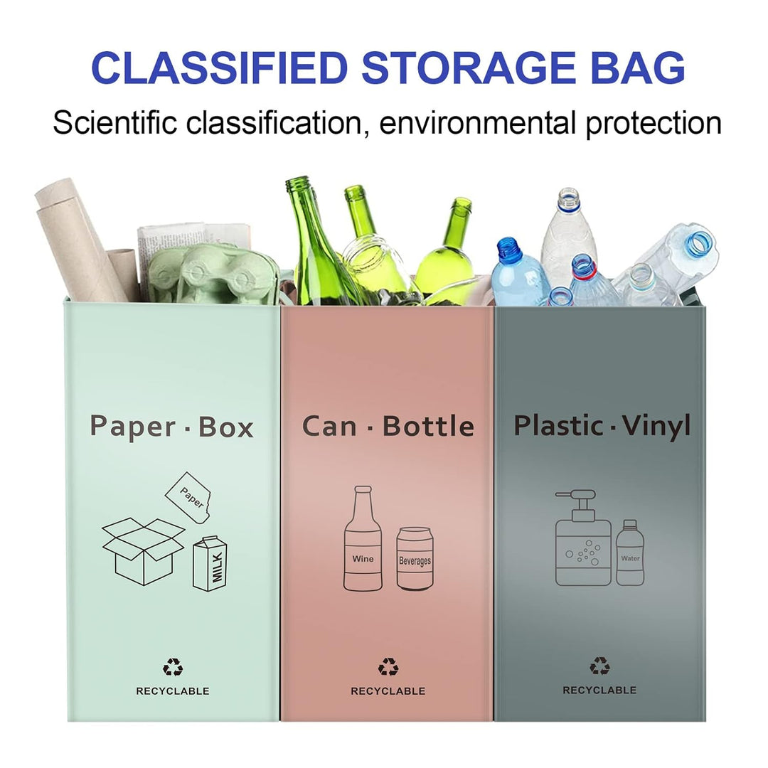 JIALAI HOME Separate Recycling-Müllbeutel für Küche und Zuhause – 42 Gallonen Recyclingbehälter (ros