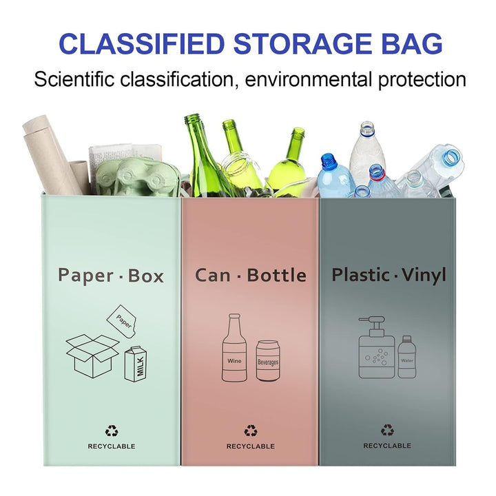 JIALAI HOME Separate Recycling-Müllbeutel für Küche und Zuhause – 42 Gallonen Recyclingbehälter (ros