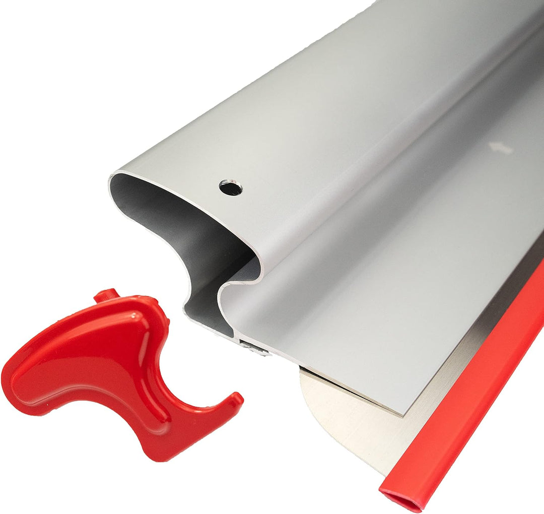 Komplettes Profi-Set: Flächenspachtel 40 cm + Adapter + Teleskopstange 120-220 cm, Austauschbares un