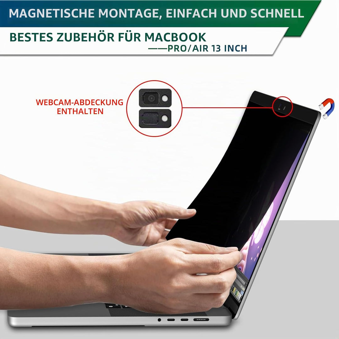 Stary Sichtschutzfilter Macbook Pro 13 Zoll (2016-2022,M1/M2) | MacBook Air 13 Zoll (2018-2021,M1),