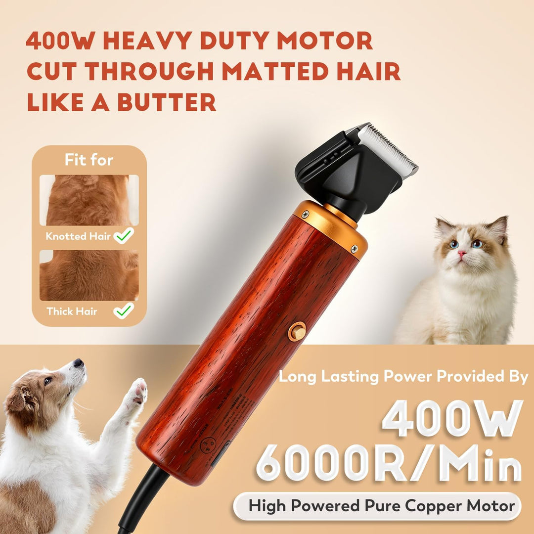 CGOLDENWALL Hundeschermaschine Leise Profi 55W, Geräusch- Und Vibrationsarm Katze Tierhaarschneider,