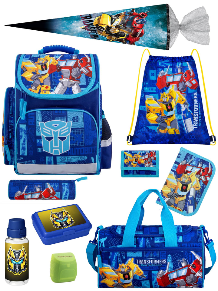 Familando Transformers Schulranzen 1. Klasse für Jungen und Mädchen · ergonomischer Tornister · Jung