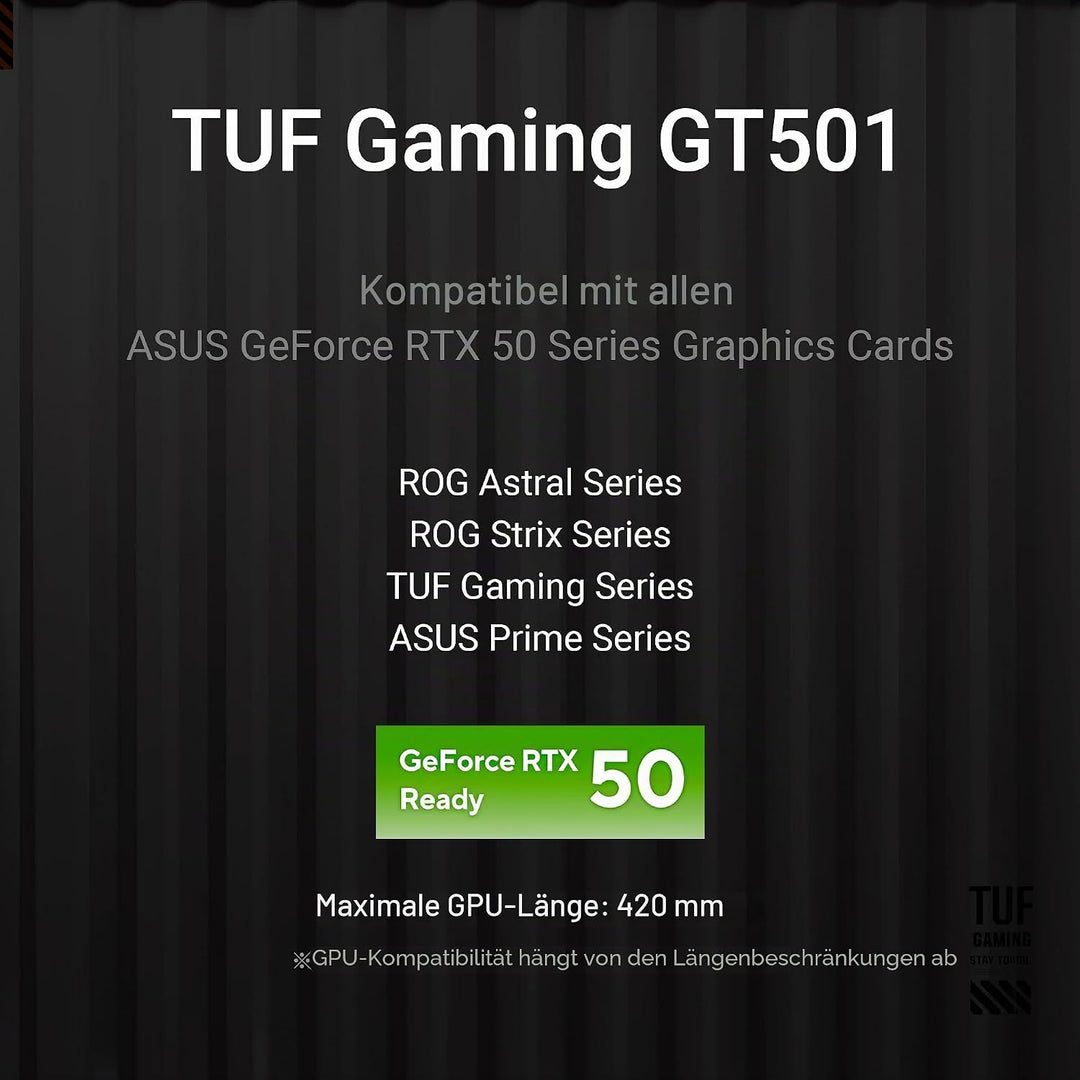 ASUS TUF Gaming GT501 White Edition Mid-Tower Computergehäuse für bis zu EATX Motherboards mit 2 x U