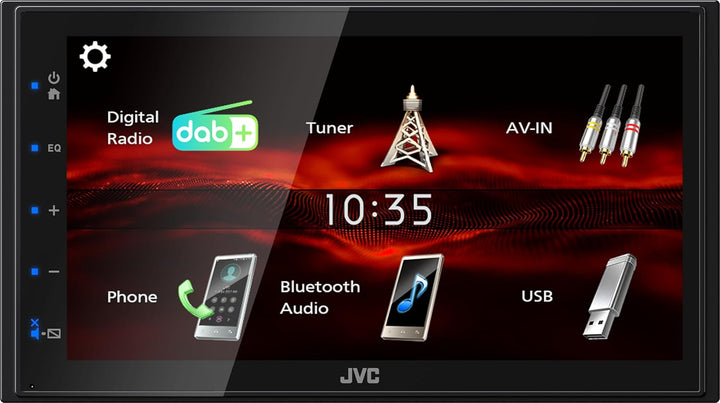 JVC KW-M180DBT - 17,3 cm (6,8") Digital Media AV-Receiver mit Quick Boot & Android USB-Mirroring (4x