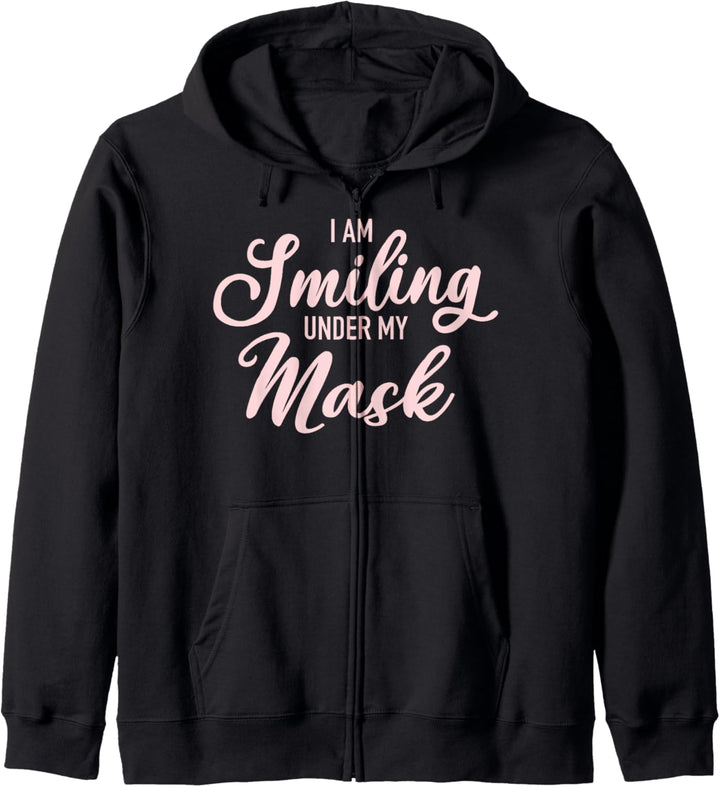 Trendy Mask Smiling Kapuzenjacke