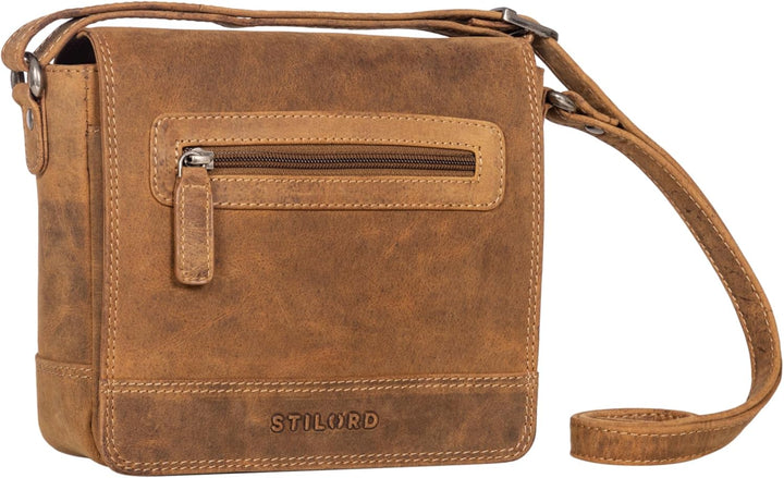 STILORD 'Edith' Lederhandtasche Damen Echtleder Klein Leder Handtasche Schultertasche Umhängetasche