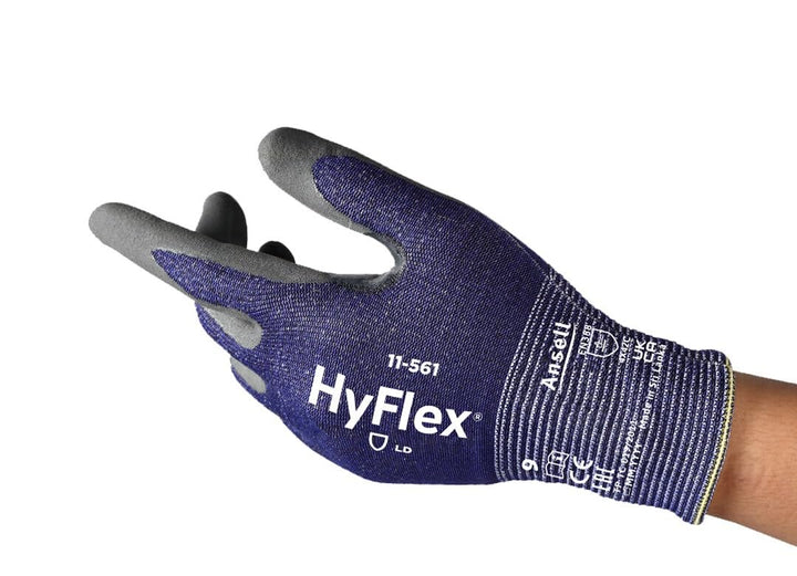 Ansell HyFlex 11-561 Schnittschutz-Handschuhe, Atmungsaktive Nitril-beschichtung, Höchste Weiterreis