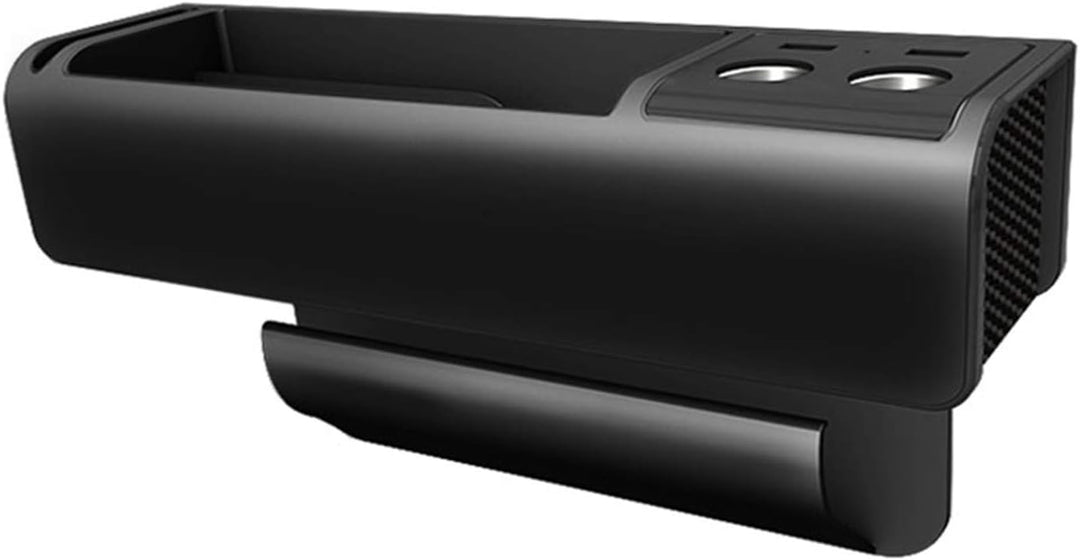 WOOSTAR Autositz Lückenfüller Organizer Mittelkonsole Aufbewahrungsbox PU-Leder Multifunktion mit Ge