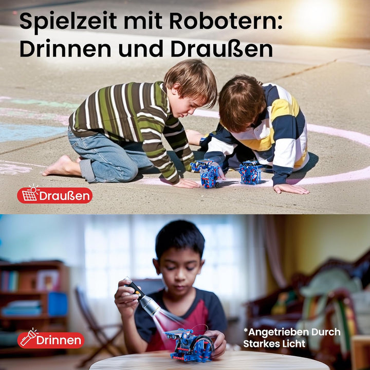 Sillbird Solar STEM Roboter Bausatz, 12-in-1 Lernspielzeug für Kinder Jungen ab 8 Jahren, Kreative G