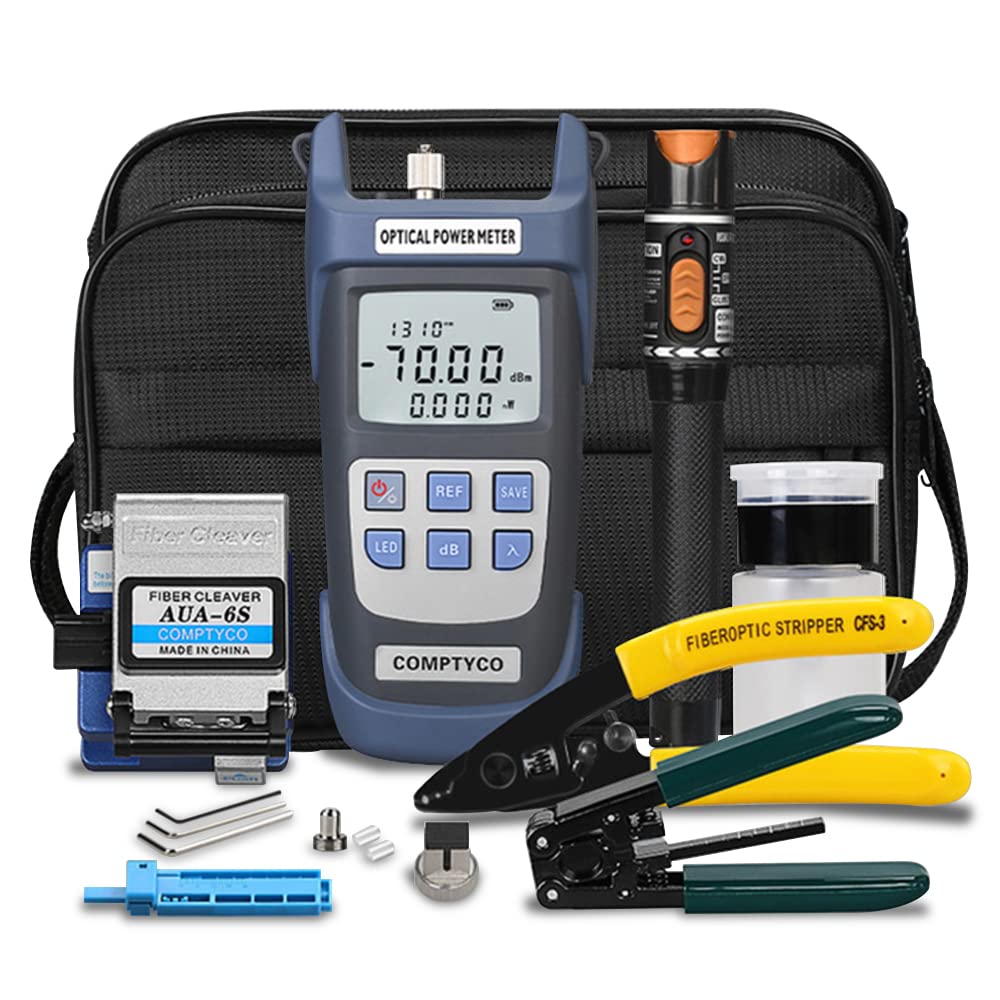 Guakiili Fabric Kit FTTH Tool kit, 70dBm~ + 10dBm Optischer Leistungszähler und 10mW optischer Versa
