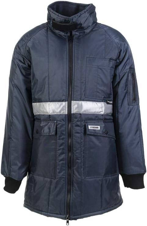 Planam Grösse XL Herren Kühl-/Gefrierhaus Gefrierhaus Parka marine Innenfutter rot Modell 5131 Marin