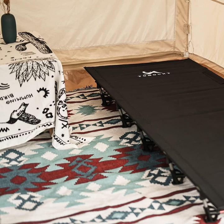 TOMOUNT Feldbett Ultraleichtes Klappbett Aluminium Stangen 190x70cm Kompaktes tragbares Campingliege