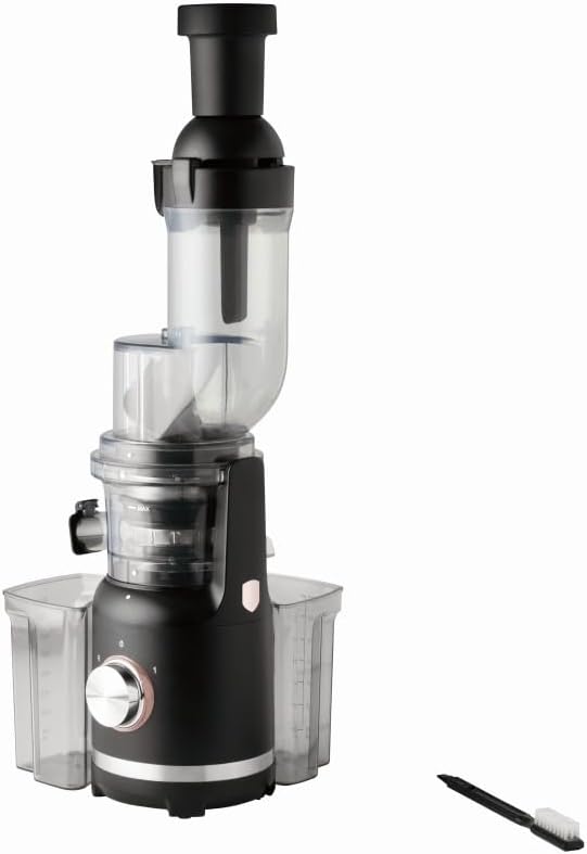 Berlinger Haus Schraubenentsafter | Slow Juicer in Schwarz-Roségold | 300W Motor mit leiser Technolo