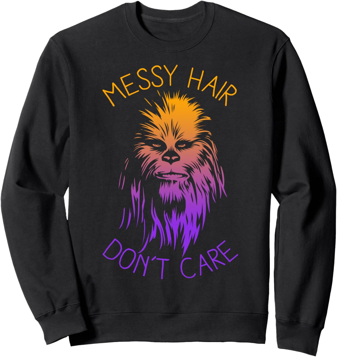 Star Wars Chewbacca Messy Hair Gradient Portrait Sweatshirt