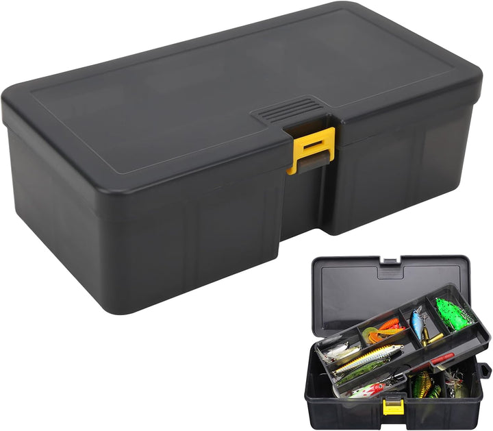 Kunststoffköderbox Mit Grosser Kapazität,plplaaoo Doppellagige Köderbox, Angelbox Mit Abnehmbarem Fa