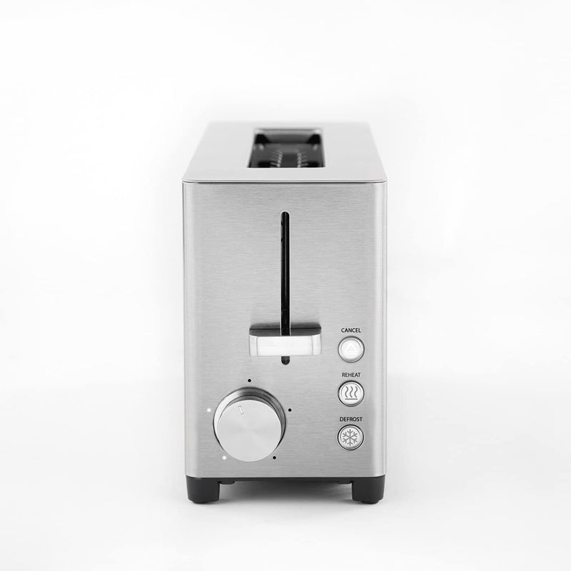 CASO Classico T 2 - Design Toaster, Edelstahlgehäuse, Optimale Röstgradeinstellung auf 5 Stufen, Ink