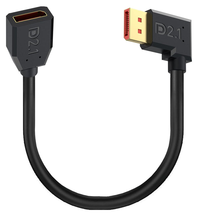 DisplayPort Verlängerungskabel, 90 Grad Winkel DP Stecker auf Buchse Extender Ultra HD Kabel, Displa