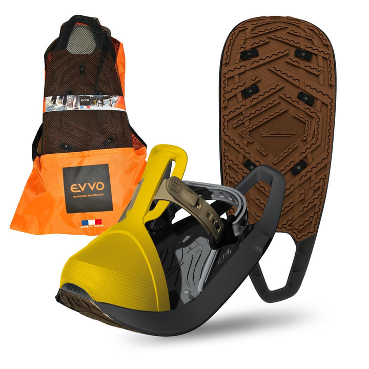 EVVO - TOREE - Schneeschuh Made in France mit Michelin® Biosourced90® genagelten Einlegesohlen, vers