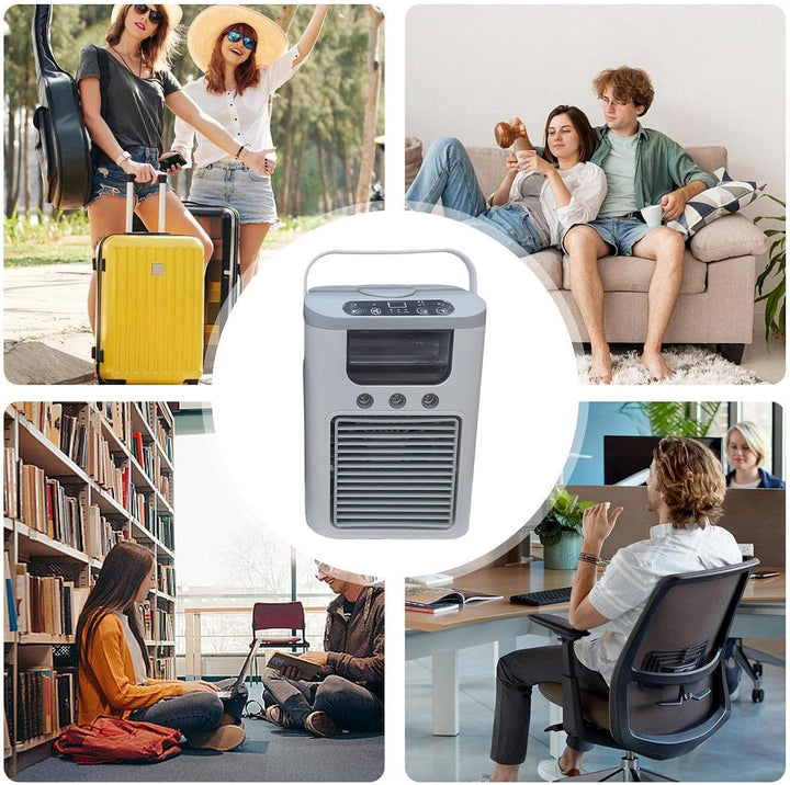 Ventilator Mit Luftkühlung,Tragbarer Luftkühl Ventilator Mit Nebelsprühfunktion | Tisch Luftbefeucht