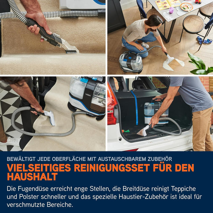 Vax SpotWash Max Duo Fleckenreiniger Leistungsstarker Teppich-und Polsterreiniger Gerät mit SpinScru