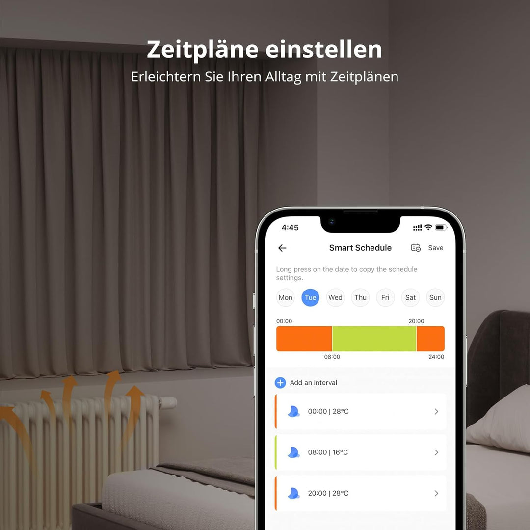 SONOFF TRVZB Zigbee Smartes Heizungsthermostat,4 Stück Smarte Heizkörperthermostat, Energiesparen, Z