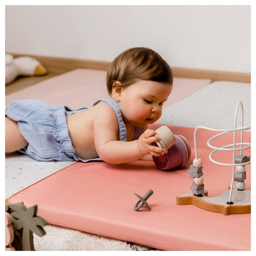 TINÉO - Krabbeldecke – Aktivitätsmatte – Spielteppich für Babys – Motorikmatte – Bodenmatte für Baby
