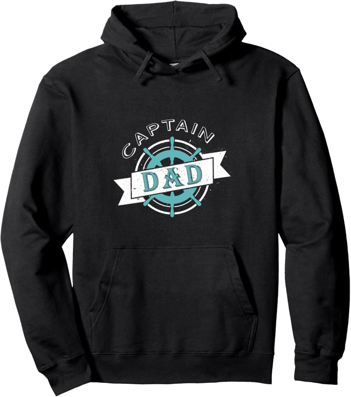 Captain Dad Lustiges Vatertag Geschenk Fun Pullover Hoodie