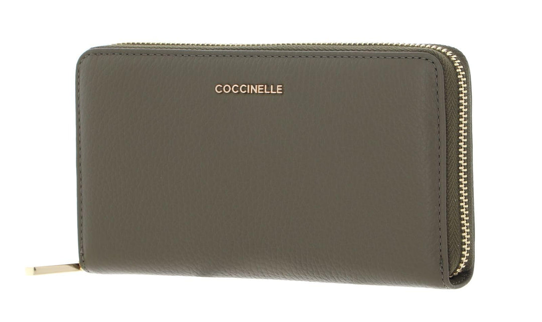 Coccinelle Metallic Soft - Geldbörse 7cc 18 cm Laurel Green, Laurel Green