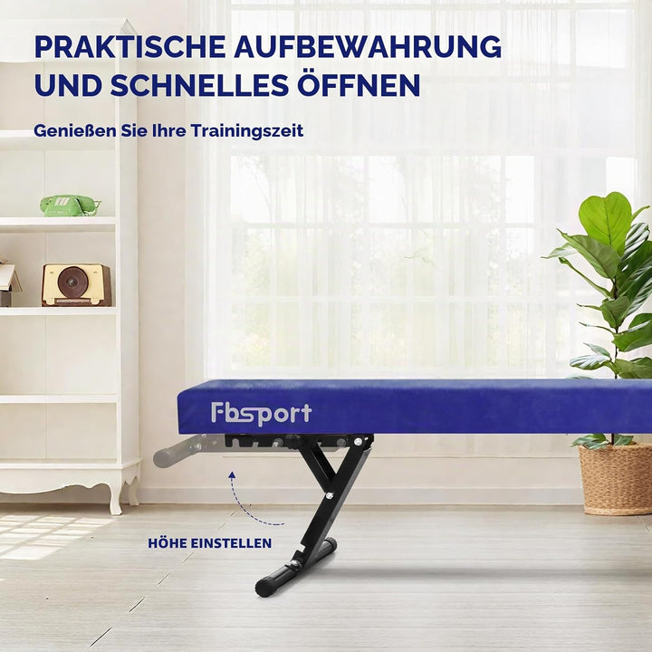 FBSPORT schwebebalken Kinder schwebebalken für zuhause schwebebalken höhenverstellbar Gymnastik Bala