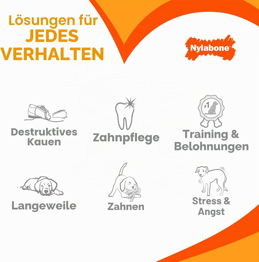 Nylabone Extreme, Kau- und Zahnspielzeug für Hunde, Hundeknochen, für aggressiv / Starke kauende, Hä