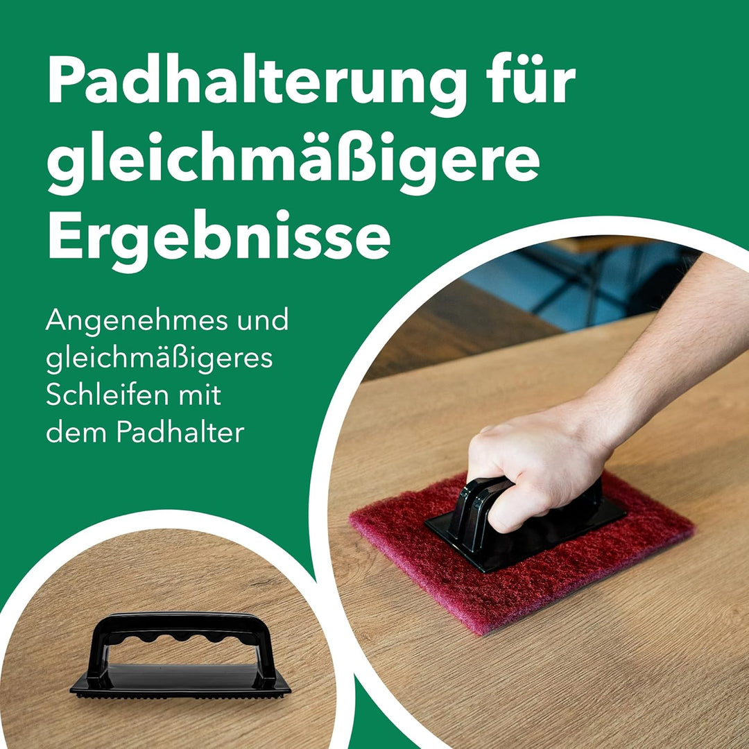 BISATEX® Schleifvlies 5er Set verschiedene Körnungen P100-800 - Langlebige & zuschneidabre Schleifpa